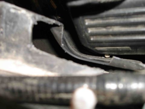 1997 Lincoln Town Car - Detail of an AC box component, likely from an older vehicle.