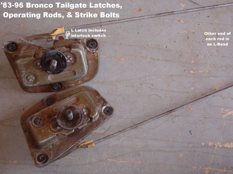 1983 Ford Bronco - Tailgate Latches & Strike Bolts from '95 IF THE IMAGE IS TOO SMALL, click it. [url=https://www.ebay.com/sch/i.html?_ssn=untod]Also availabl…