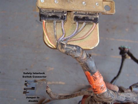 1983 Ford Bronco - Tailgate Safety Switch Y/R is NC to Pu/LG Br/Bk (Tn/Bk) is NC to Pu/LB When a switch is depressed by the key lever, the it opens from the P…