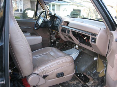 1995 Ford Bronco - intereor swap from XL to eddie bower
