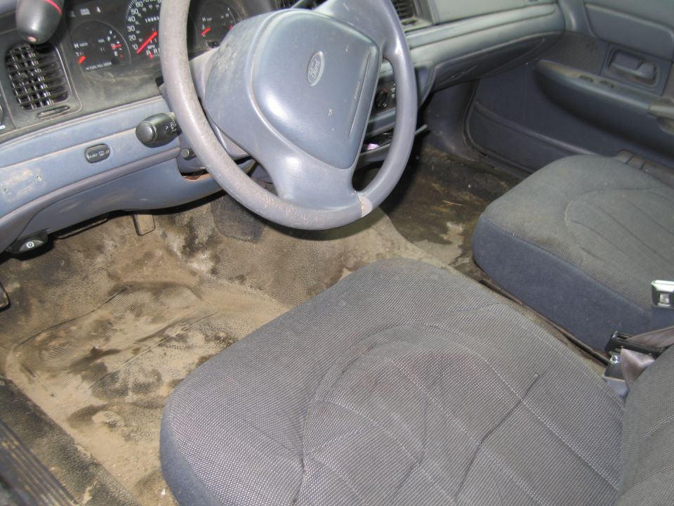1991 Ford Crown Victoria LTD interior showing dashboard, steering wheel, and seats