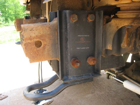 1996 Ford Bronco - tow hooks with crappy stock bolts.