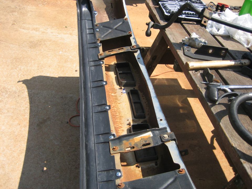 This whole day started off as putting on a new valance and repainting the brushguard.