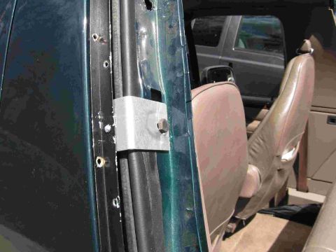 1993 Ford Bronco - The side cab bracket dimensions are almost the opposite of the top mounts. Bolt hole location in all brackets was determined by the snap lo…
