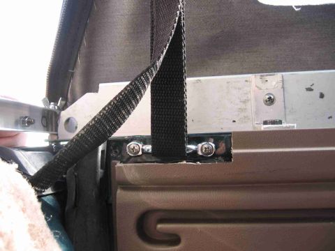 1993 Ford Bronco - I mounted the footman's loops on the inside of the bedsides instead of the top. I did this partially because of a lack of space on the top…