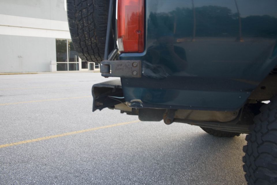 Rear passenger 1/4 panel ding