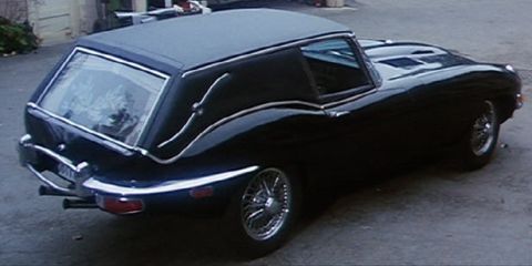 1983 Ford Bronco - Jaguar XK-E (E-Type) hearse from the movie Harold & Maude