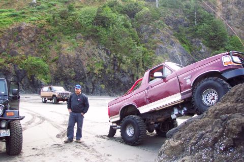 1996 Ford Bronco - Carey posing on the rocks. (5/19/2007)