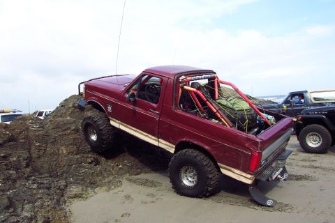 1996 Ford Bronco - Carey posing on the rocks. (5/19/2007)