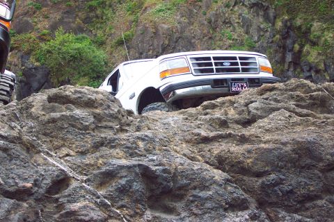 1996 Ford Bronco - Alvey posing on the rocks. (5/19/2007)