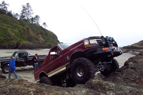 1996 Ford Bronco - Carey posing on the rocks. (5/19/2007)