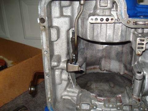 1984 Ford Bronco - Close-up view of the internal components of a transmission case.