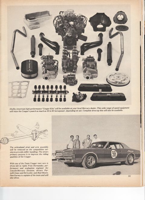 1967 Mercury Cougar - 1967 Shelby Cougar Accesories