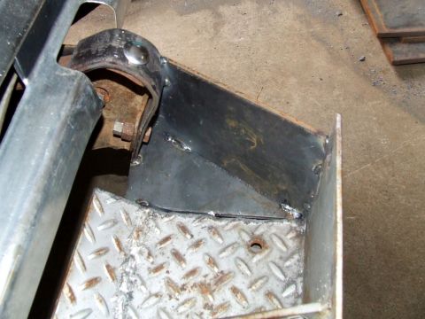 1979 Ford Bronco - Custom winch bumper fabrication in progress, showing welded steel and diamond plate details.