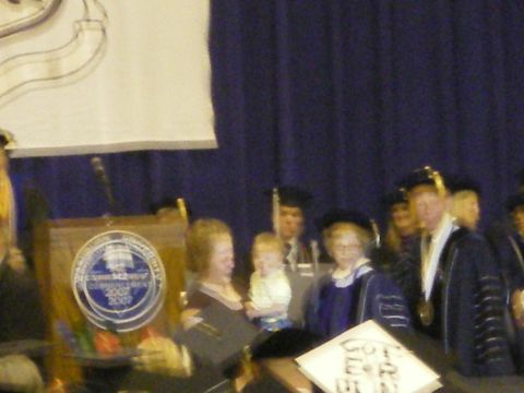 1966 Ford Galaxie - Here is Greta and Henry actually being handed the diploma from Washburn University Chancellor