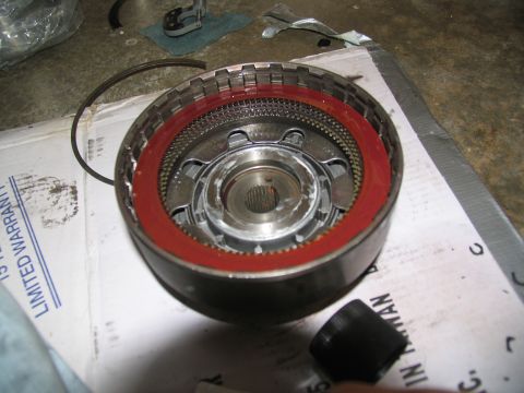 1978 Ford Bronco - Transmission clutch drum assembly, likely during a rebuild or repair process.