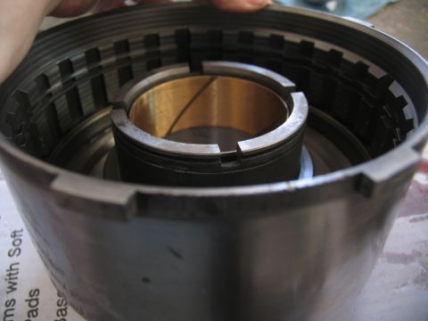 1978 Ford Bronco - Close-up of a transmission drum, a component of a vehicle's drivetrain.