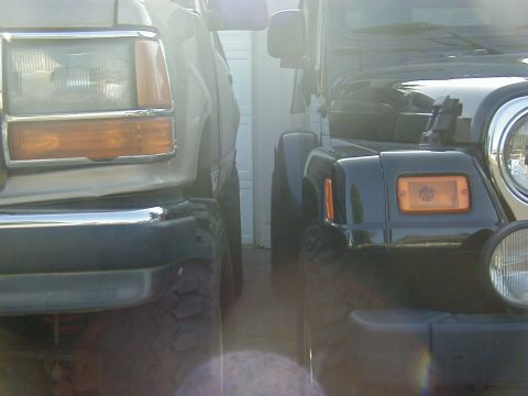 1994 Ford Explorer - HA!!! Girlpower's shoes are still BIGGER