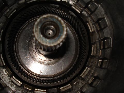 1984 Ford Bronco - This photo shows the intricate internal components of a vehicle's transmission system.