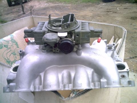 1964 Ford 427 - Munro's NOS SOHC manifold & carb (C5AE-BV )