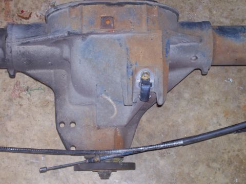 1989 Ford Bronco II - Close-up of a used rear axle differential assembly, showing signs of wear and rust.