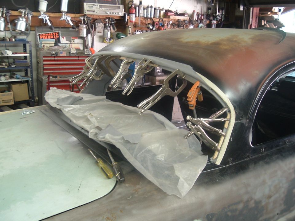 Prepping rear window for installation