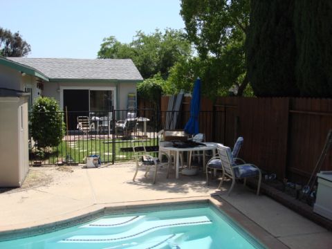 1983 Ford Bronco - This is the west side all don and the back yard between the pool and the house.