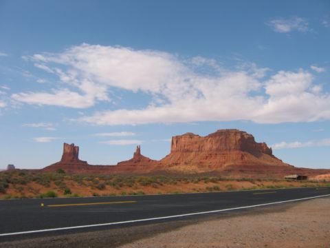 1997 Ford Ranger - Scenic view of Monument Valley with a highway in the foreground.