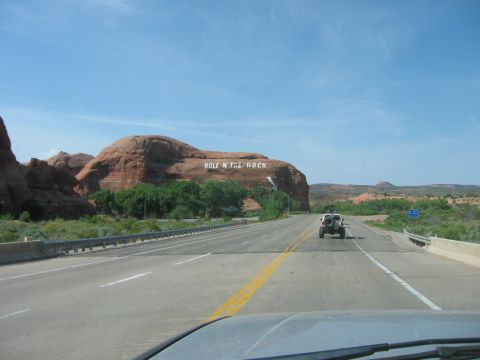 1997 Ford Ranger - Driving past the iconic Hole N' The Rock landmark in Utah.