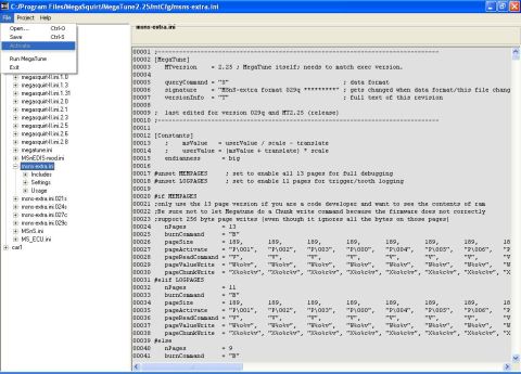 1991 Ford Bronco - A computer screen displays a text file with programming code and line numbers.
