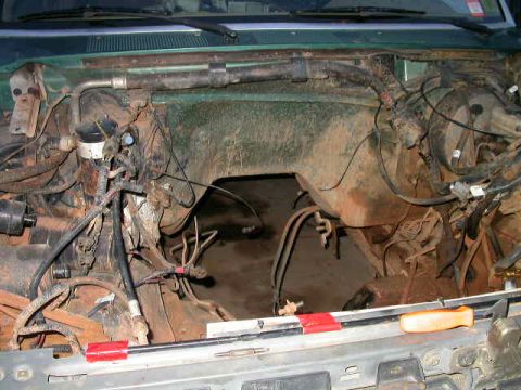 1990 Ford Bronco - Big empty hole