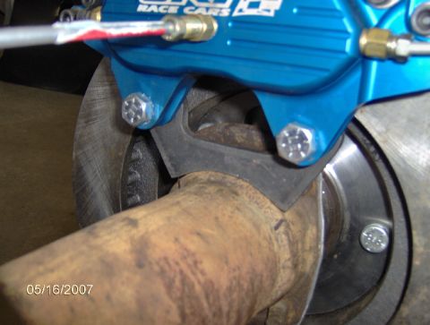 1978 Ford Bronco - Caliper bracket cut to fit housing, ready for welding