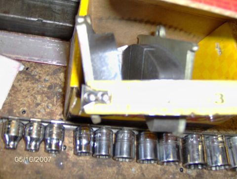 1978 Ford Bronco - A collection of sockets is laid out on a workbench, dated May 16, 2007.