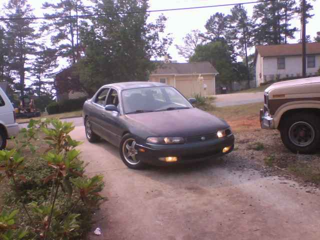 sitting in the driveway