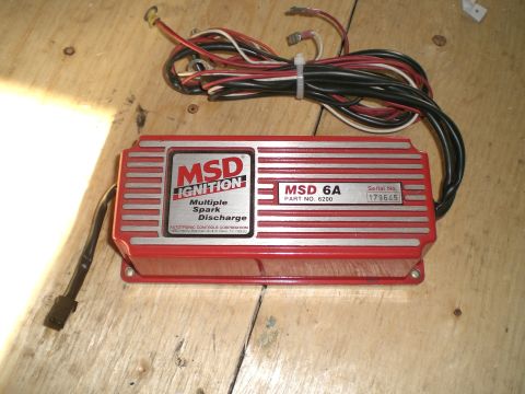1995 Ford Probe - MSD 6A ignition control unit with part number 6200 and serial number 179645.
