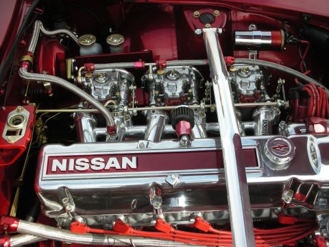 1998 Ford Crown Victoria - Customized Nissan engine bay polished components and performance upgrades.