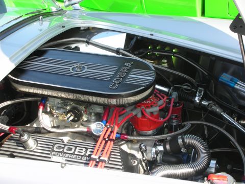 1998 Ford Crown Victoria - Close-up of a Cobra engine bay, showing the air cleaner and valve covers.
