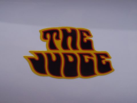 1972 Ford Ranchero - A "The Judge" decal is visible on a light gray surface.