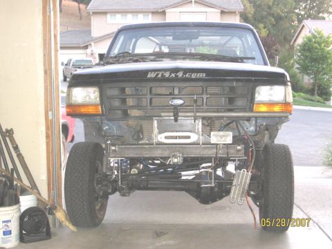 1994 Ford Bronco - This Ford truck, possibly a Bronco, is missing its front bumper and has aftermarket modifications visible. A date stamp shows 05/28/2007.