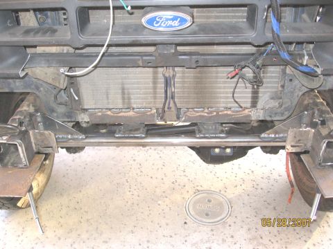 1994 Ford Bronco - The Ford emblem is visible on the front of this 1994 Ford Bronco, showing the reworked core support and radiator.