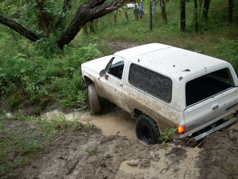 1992 Ford Bronco - the creek swallowed the blazer