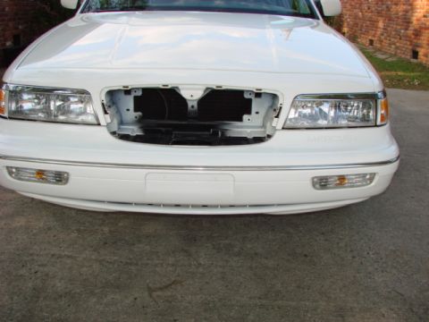 1997 Mercury Grand Marquis - The Grille cavity looked like this from the factory (!)