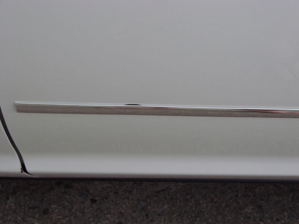 Closeup of new simple trim