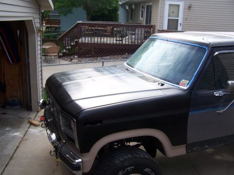 1986 Ford Bronco - Front clip with hood DONE