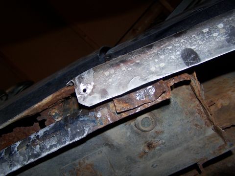 1986 Ford Bronco - Under door seam spot weld - needs to be seperated