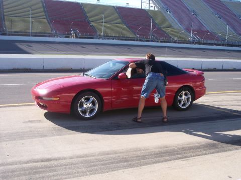 1996 Ford Probe - Getting ready to hit the track.
