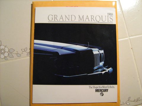 1988 Mercury Grand Marquis - Sales Brochure front page