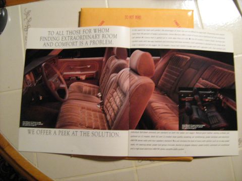 1988 Mercury Grand Marquis - Sales Brochure 2nd page