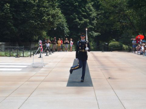 2004 Ford Crown Victoria - A soldier performs ceremonial duties at the Tomb of the Unknown Soldier in Arlington.