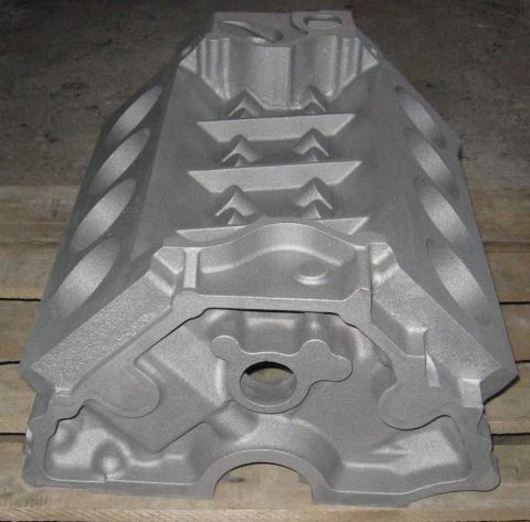 the Tod Buttermore block - First test block cast in aluminum